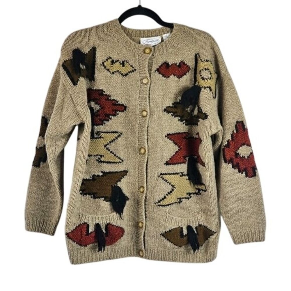 Cozy Geometric Knit Cardigan